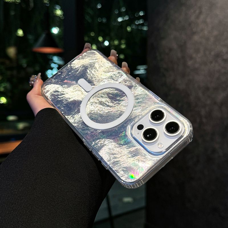 Wüste Gold Gilt Für Epple 16 Handy Fall Iphone14Promax Gletscher Muster Allmähliche Änderung Farbe 15 Magnetische Fall Großhandel_voghion.com