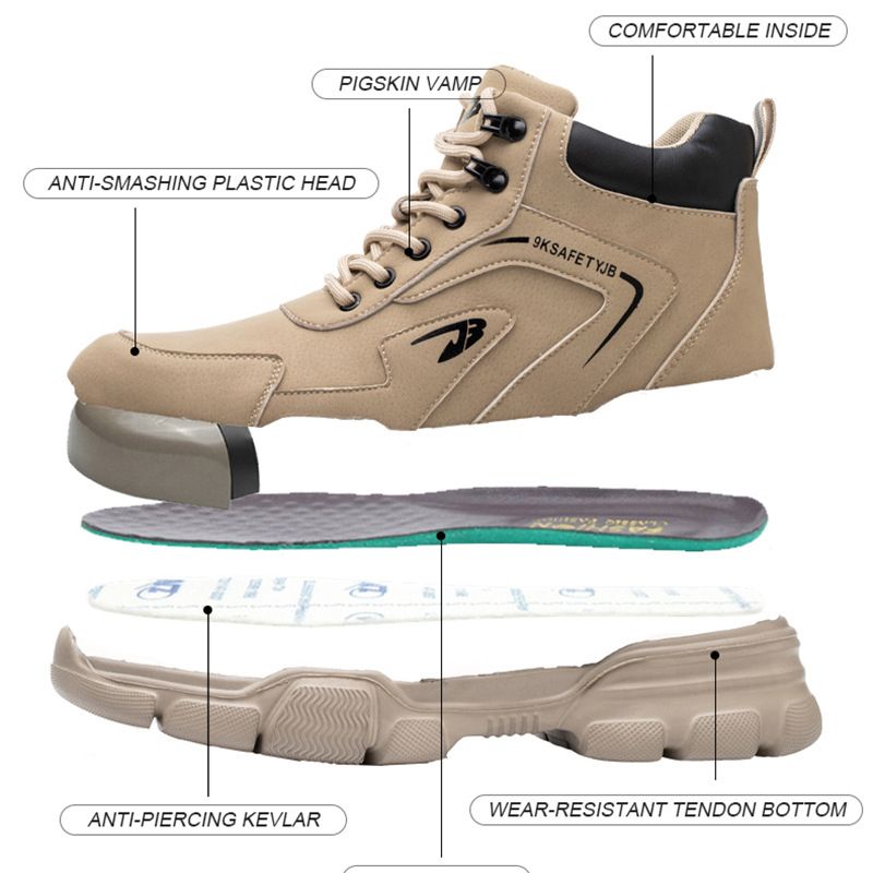 Veiligheidsschoenen voor heren, anti-smash, anti-steek, sneakers, stalen neus, werkschoenen voor heren, onverwoestbare schoenen_voghion.com