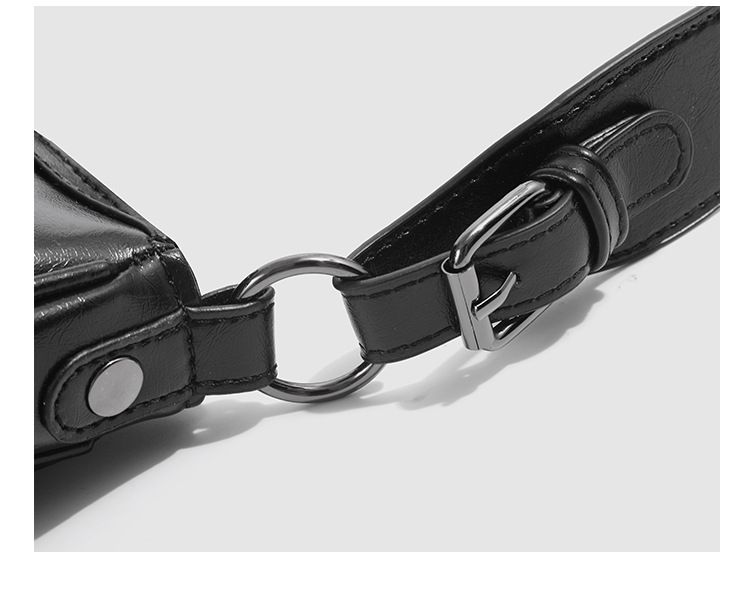 Borsa a tracolla Hobo alla moda per donna - Borsa a secchiello in morbida similpelle con chiusura a cerniera, elegante borsa a tracolla per outfit quotidiani. Borsa a mano e tracolla._voghion.com