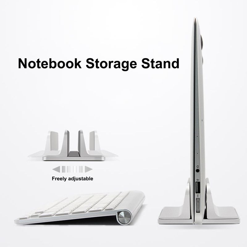 Xinweiqing Stativ Spara utrymme Fäste Bärande Rostfritt Justerbar Fast Dator Anti-halk Universal Laptop Vertikal_voghion.com
