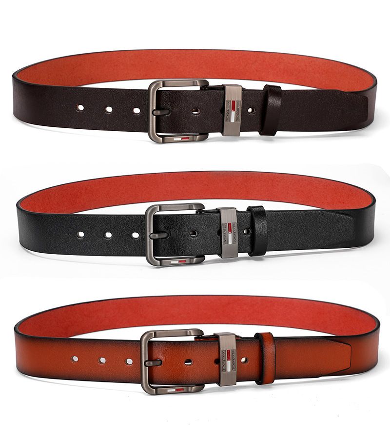 VOOTHOST Mode Neue Leder herren Gürtel Hohe Qualität Metall Legierung Pin Schnalle Erwachsene Marke Design Jeans Business Casual Gürtel f0198_voghion.com