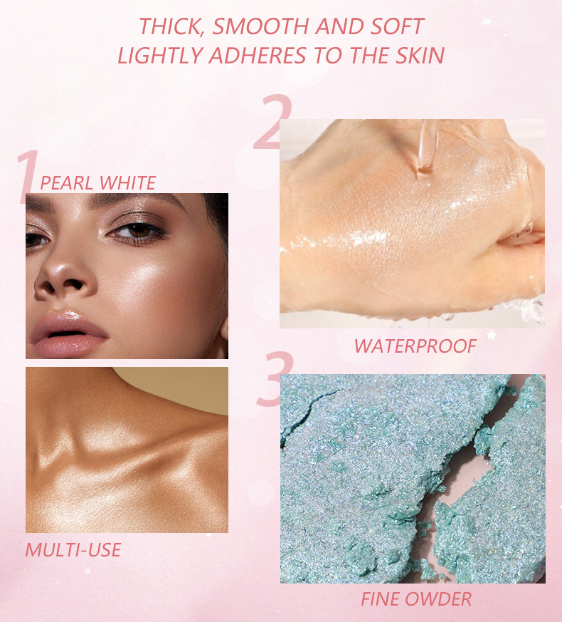European And American High Gloss Powder Pearl Glitter Powder High Gloss Cream Matte Powder_voghion.com