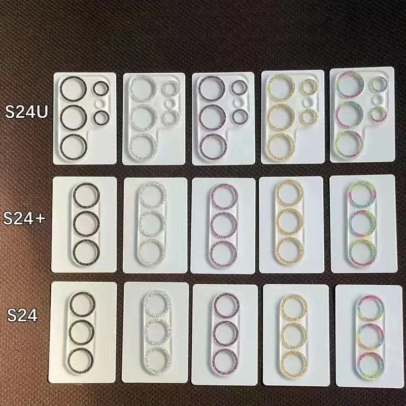 Samsung Galaxy S25 S24 S23 S22 Ultra Plus rūdīta stikla kameras objektīva aizsargplēve Bling Diamond Fullcover_voghion.com