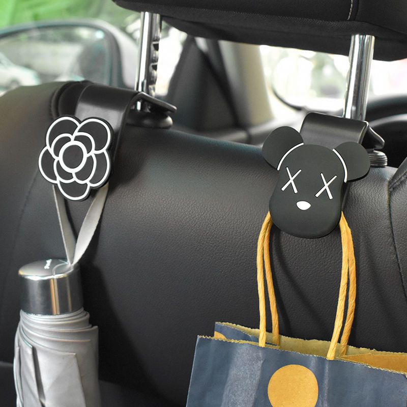 Car Hook, Seat Back, Creative Multifunctional Rear Seat, Cartoon Cute Items Storage For Car Interior_voghion.com