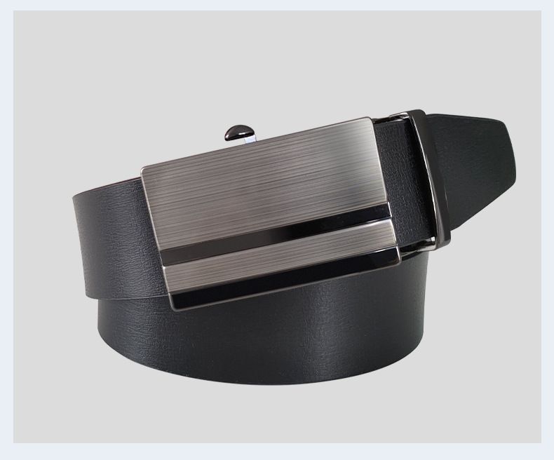Classic Casual Business Versatile Automatic Buckle Toothless Belt Men's Belt Belt PU_voghion.com