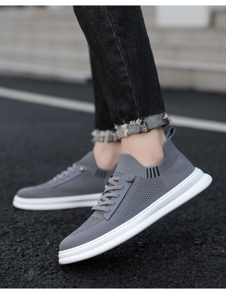 Men's Slip-On Sneakers - Breathable Knit Mesh Casual Shoes For Walking & Daily Wear (Lightweight Comfortable & Easy On/Off Design)_voghion.com