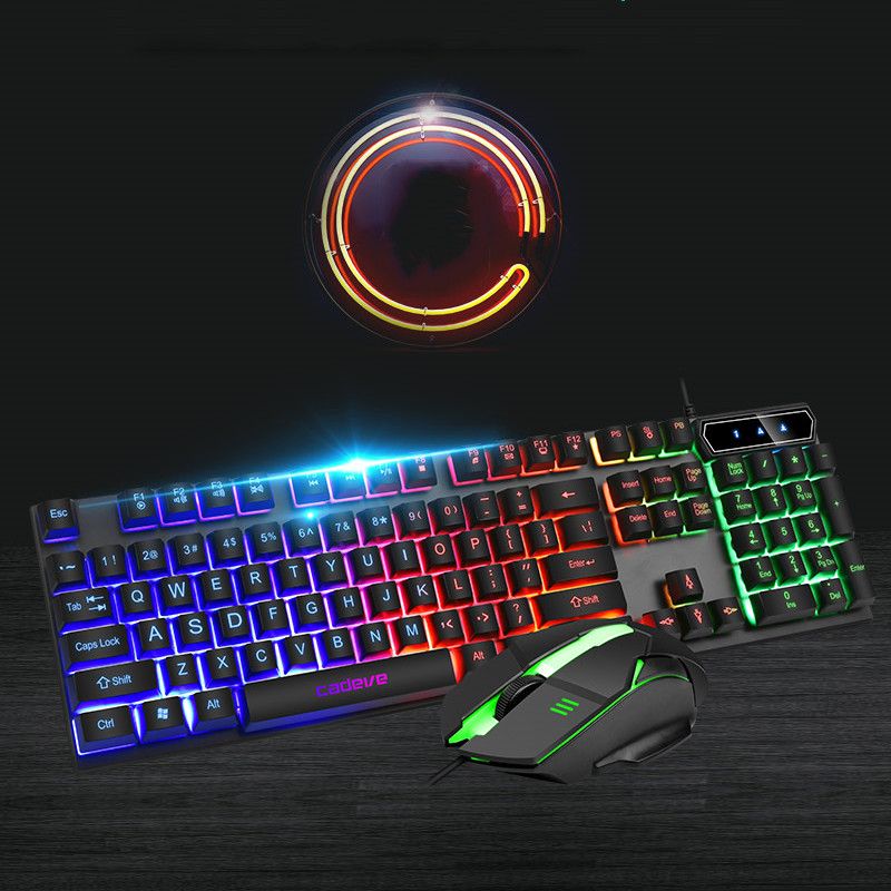Kaidiwei 9122 lettere luminose retroilluminate tastiera per computer mouse gioco da tavolo set parole trasparenti_voghion.com