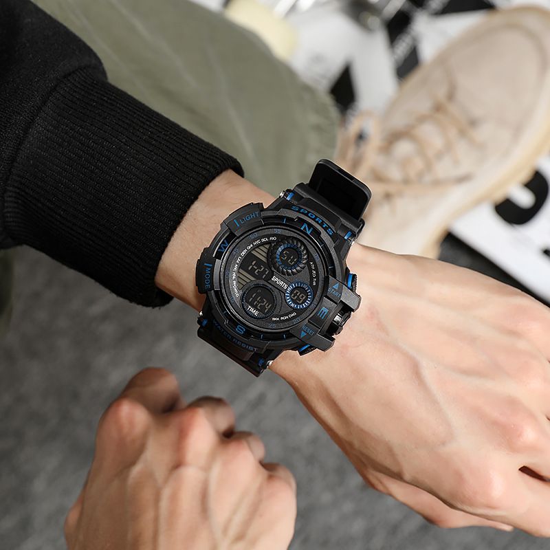 Orologio per bambini per ragazzi e ragazze, versione coreana, semplice, 50 metri, impermeabile, per nuoto, sport, adolescenti, studenti delle scuole superiori, orologio elettronico con sveglia_voghion.com