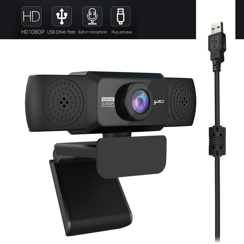 Nueva computadora S5 de alta definición 1080P con cámara de conferencia giratoria de 360 grados para transmisión en vivo de cursos en línea_voghion.com