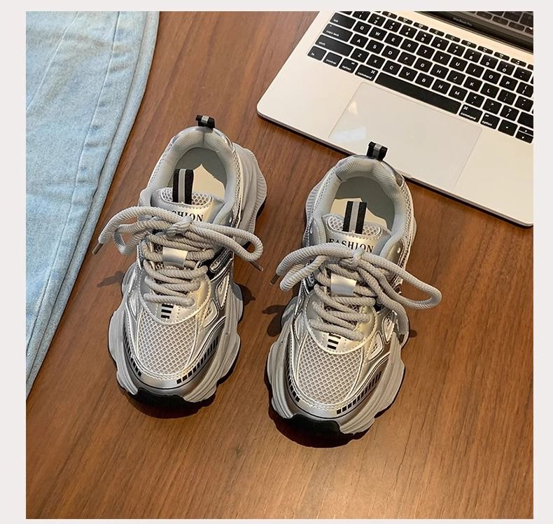 Dames fluwelen dikke sneakers, zwarte platform casual schoenen, dikke zool, hoogteverhogende sneakers voor wandelen en sporten_voghion.com