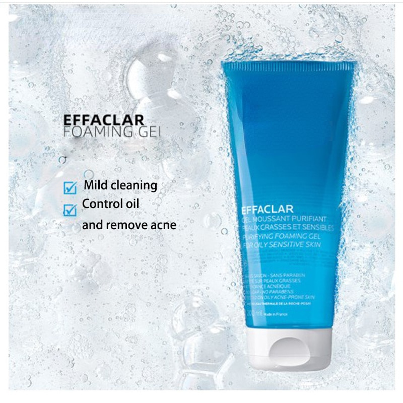 Cleanser Purifying Foaming Gel Acne Remover Oil Control Salicylic Acid Face Wash For Oily Sensitive Skin 200ML y_voghion.com