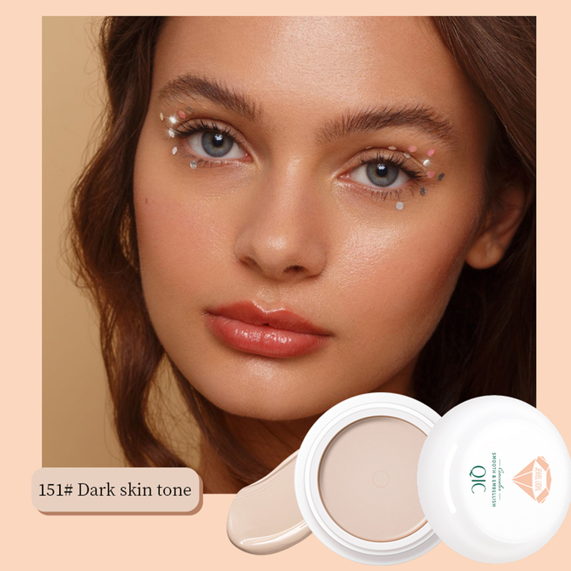 Fond de teint liquide, correcteur de maquillage pour le visage, maquillage Ceram, base imperméable, luminosité, couverture blanche, cercle foncé_voghion.com