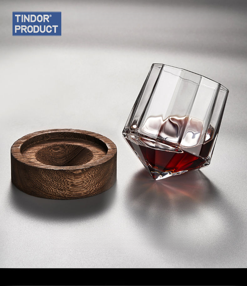 INS Creative Crystal Red Handmade Liquor Non-Tipping White Wine Internet Celebrity Whiskey Glass_voghion.com