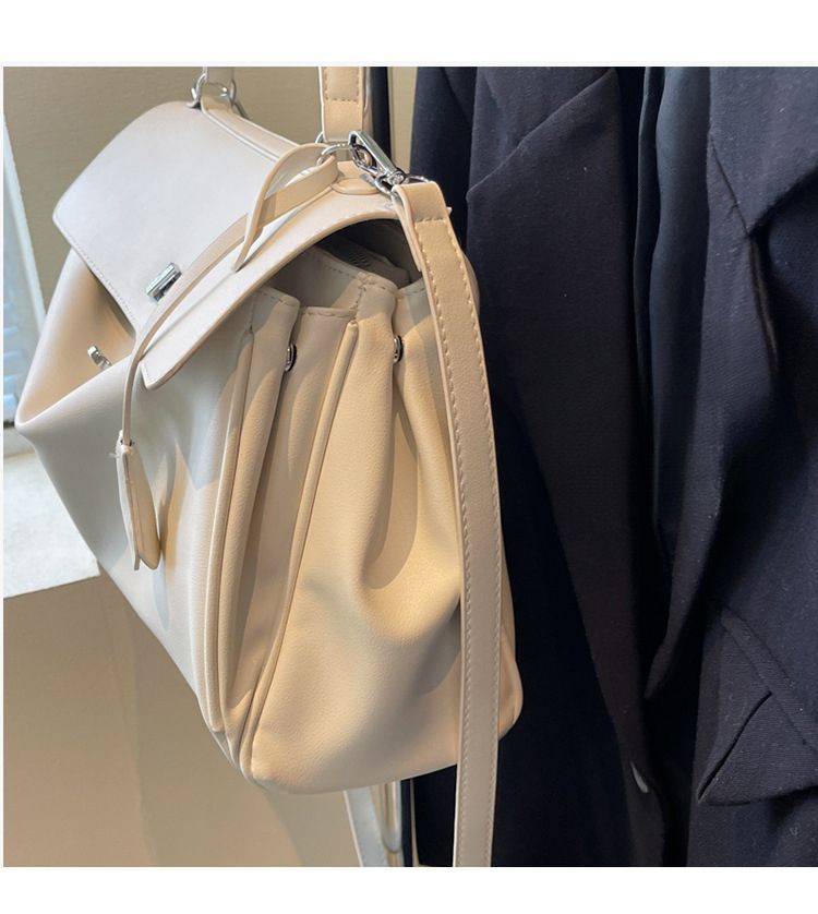 Borsa minimalista 2025 autunno/inverno nuova borsa Kelly da pendolare borsa a tracolla casual elegante e versatile_voghion.com