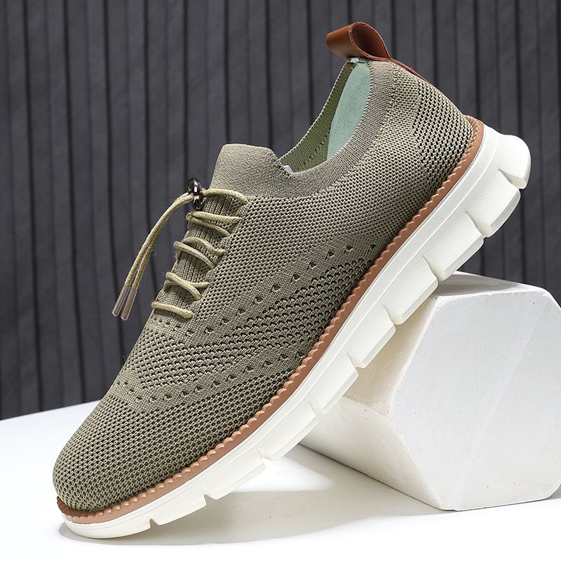 Euro Step Neue leichte, atmungsaktive Schnürschuhe für Herren, große Größe, rutschfest, für den Außenbereich, lässig_voghion.com