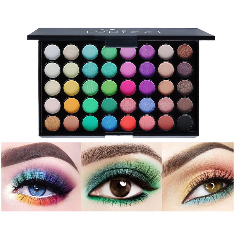 Make-up-Sets 40 Lidschattenfarben + 7 Lidschattenpinsel Make-up Produkte Make-up Marke_voghion.com