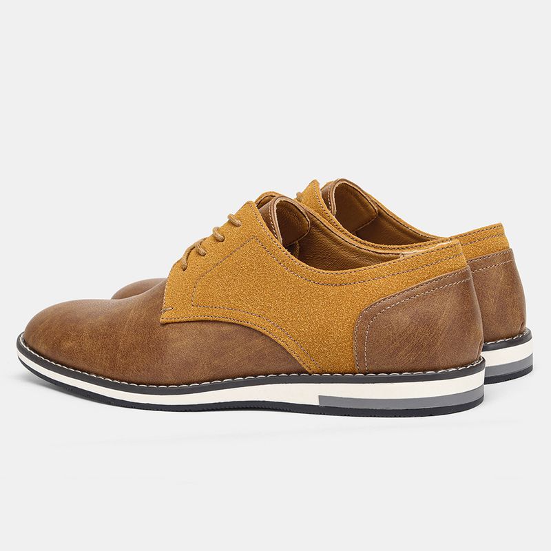 Herrenschuhe Große Herren Freizeitschuhe Modische leichte Herrenschuhe Farblich passende atmungsaktive Herren Lederschuhe_voghion.com