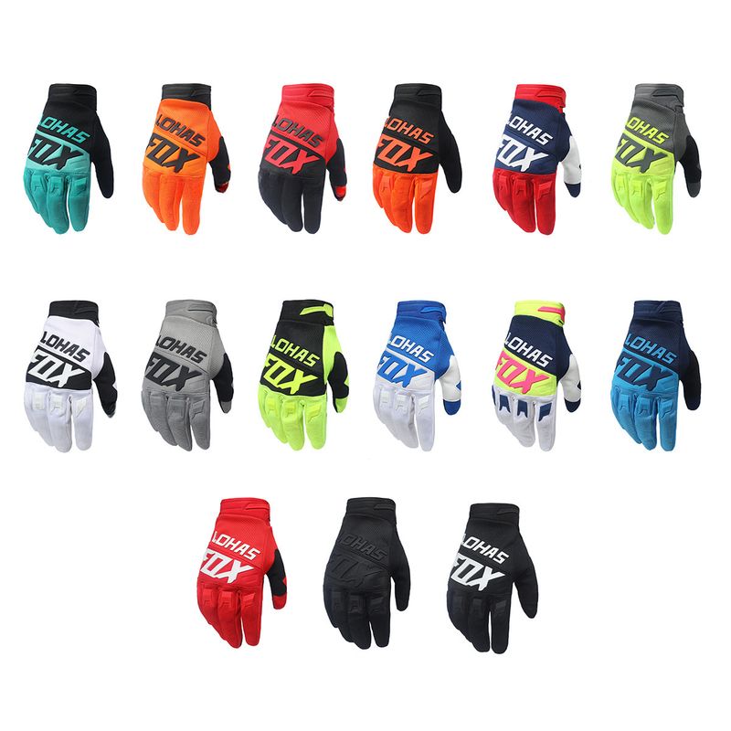 LOHASFOX Touchscreen 16 Faarwen Fuerhandschuesch fir dobaussen Motocross Laangfanger Verschleißbeständeg Rutschfest Handschuesch_voghion.com