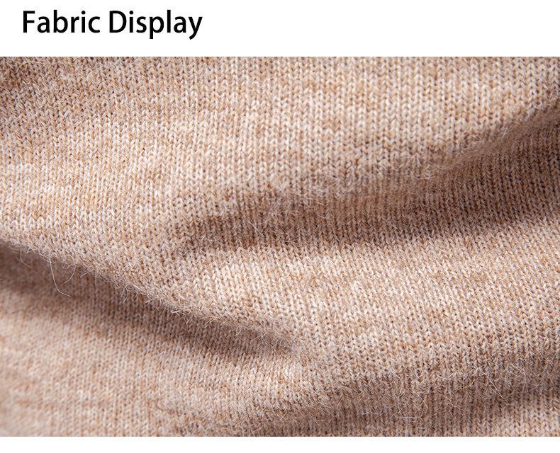 Herrenpullover mit Stehkragen und Fleecefutter – warmer Strickpullover für den Winter, dick und weich, stilvolle Volltonfarbe für Freizeit- und Bürokleidung (M-3XL)_voghion.com