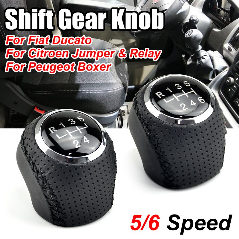 Fo Citoen Jumpe Relay Peugeot Boxe Fiat Ducato 2002-2014 5 6 Speed Manual Ca Shifte Boot Gea Shift Knob Head_voghion.com