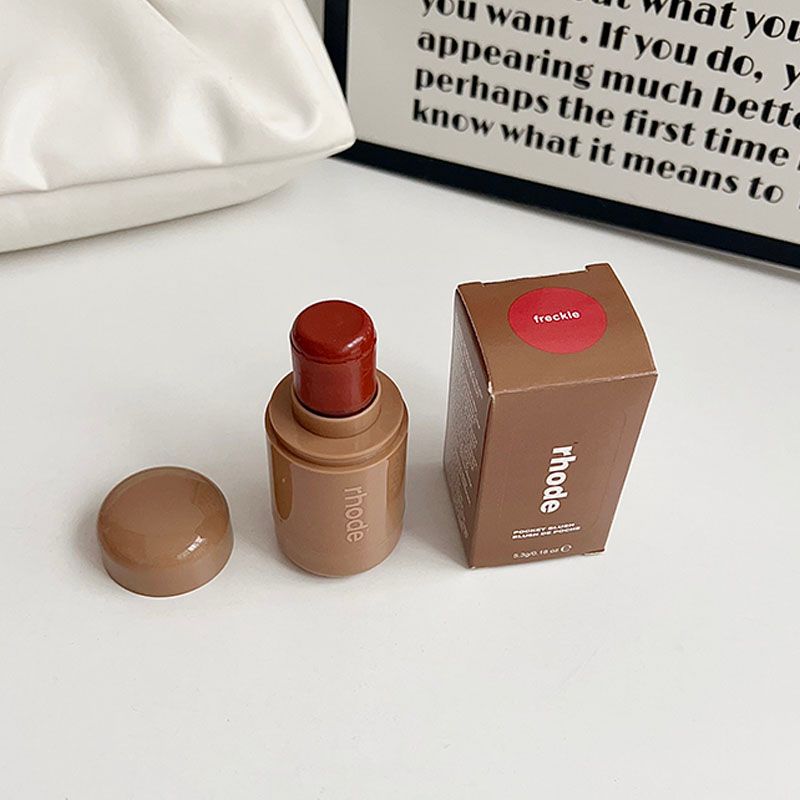 Edição de Outono Sleepy Rhode Pocket Blush Maquiagem em Bastão Beleza Cosméticos Menina Hidratante Cuidado Labial Nutrição Duradoura Cuidado Feminino_voghion.com