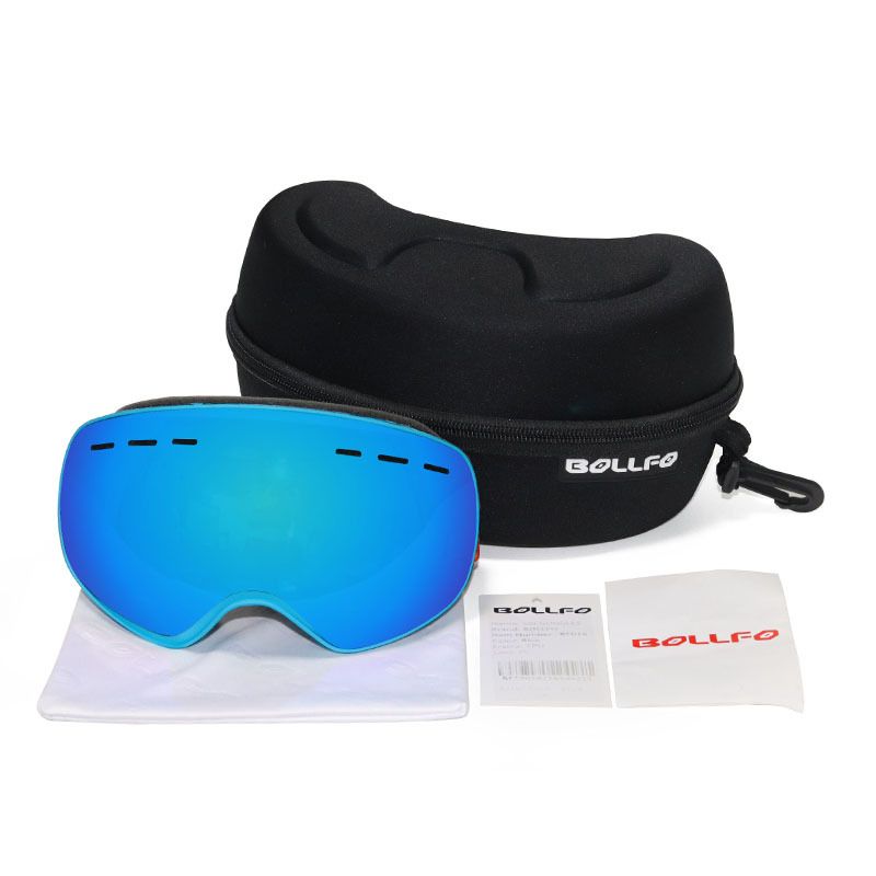BOLLFO brand set of children's spherical glasses, double-layer fog and anti snow blind skiing glasses_voghion.com