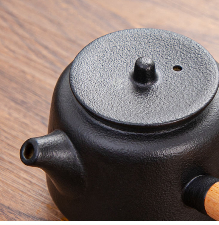 Hotel Kung Fu Tea One Pot Four Cups Simple Small Set Dormitory Personal Use Japanese Style Side Handle Single Teapot_voghion.com