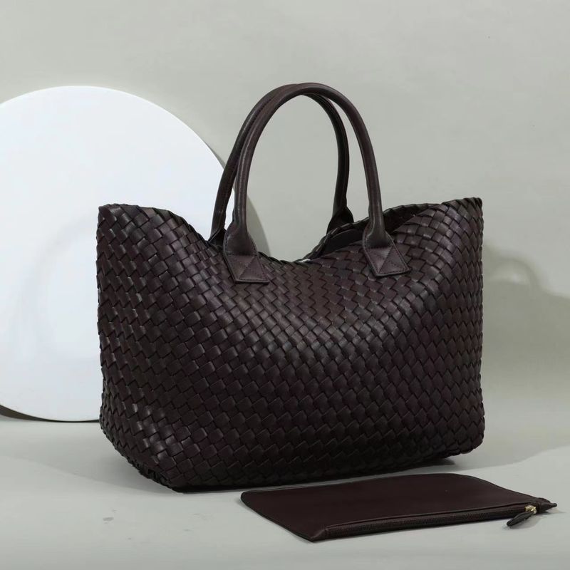 Handbag Trend Hand Woven Vegetable Blue Son Large Capacity Carry-on Bag Woman_voghion.com