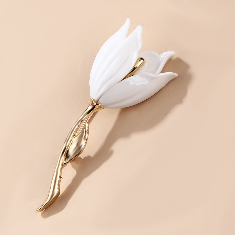 Accessori giapponesi e coreani, abbigliamento vintage a tulipano, sciarpa opaca anti-luce da donna, fibbia in lega, spilla, corsage_voghion.com