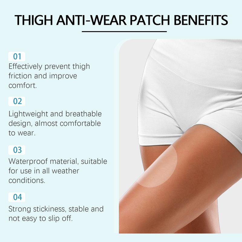 Ouhoe Thigh Anti-Friction Adhesive Thigh, Calf And Heel Anti-Wear Adhesive Breathable Non-Trace Elastic Anti-Friction Adhesive_voghion.com