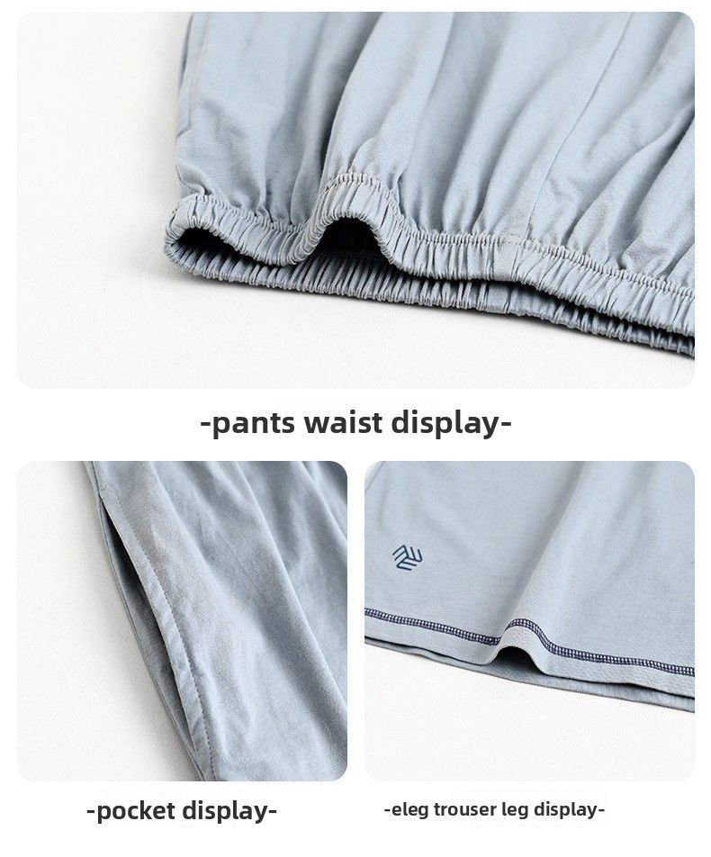 Men's Pajamas Summer Modal Vest Sleeveless Suit New Casual Loose Plus Size Can Be Worn Outside Loungewear_voghion.com
