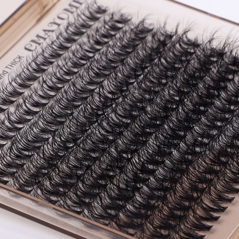 Bestselling Easy - Apply Natural Thick Curl Lashes, Daily Long Soft Individual Segmented Eyelashes_voghion.com