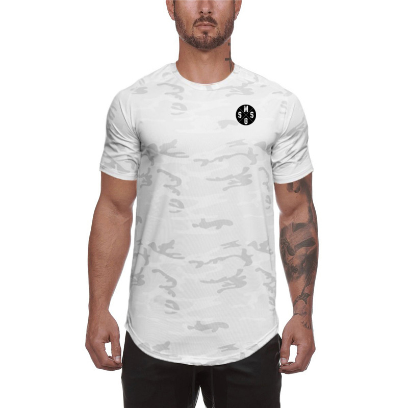 Schnelltrocknendes, atmungsaktives, kurzärmliges, elastisches, enges T-Shirt für Herren_voghion.com