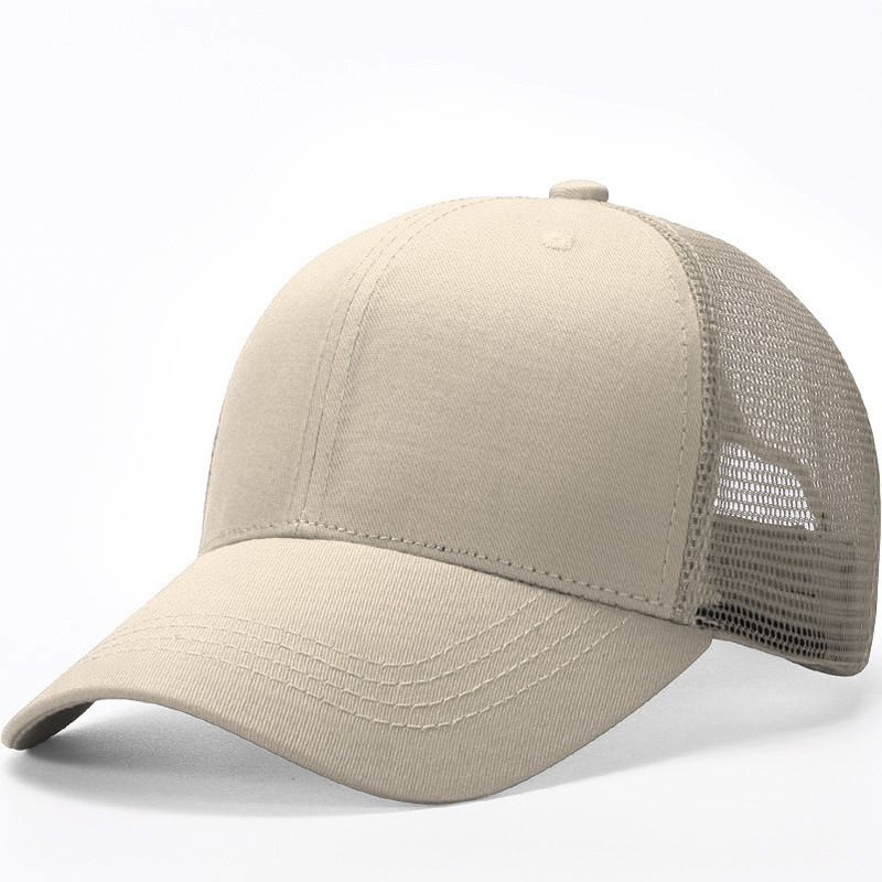 Summer New Men's And Women's Baseball Solid Color Plain Advertising Hat Casual Breathable Duckbill Cap Customizable_voghion.com