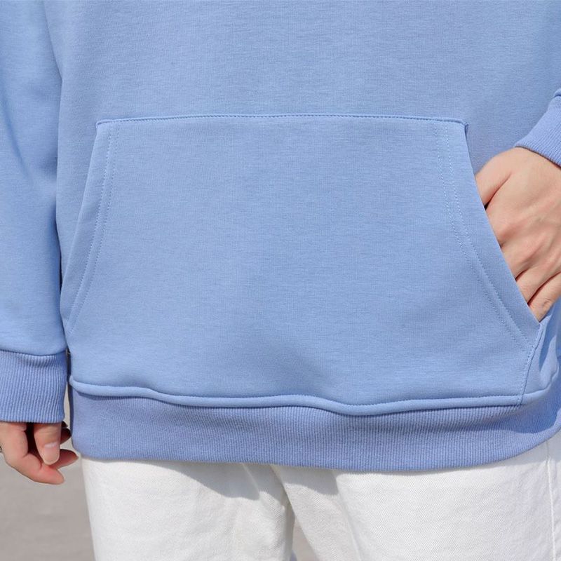 Felpa con cappuccio invernale da uomo in cotone pesante 500GSM, di alta qualità, con stampa personalizzata, in tinta unita, taglie forti, casual, in pile._voghion.com