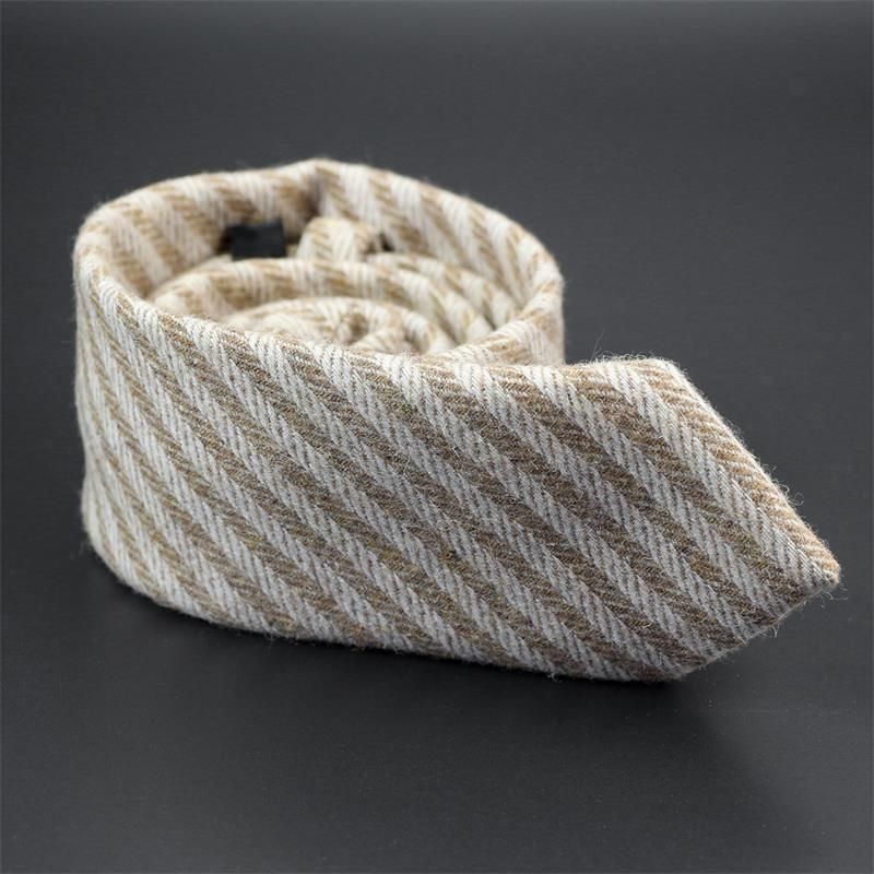 Cravatta da uomo in lana, stile retrò, casual, versatile, stile britannico, per lavoro, formale, versione coreana, 7 cm_voghion.com