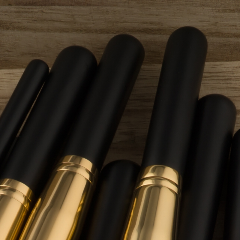 17 Stück Make-up-Pinsel, Beauty-Tools, Schwarzgold, Grundierungspinsel, Fächerpinsel, Make-up-Set GUJHUI_voghion.com
