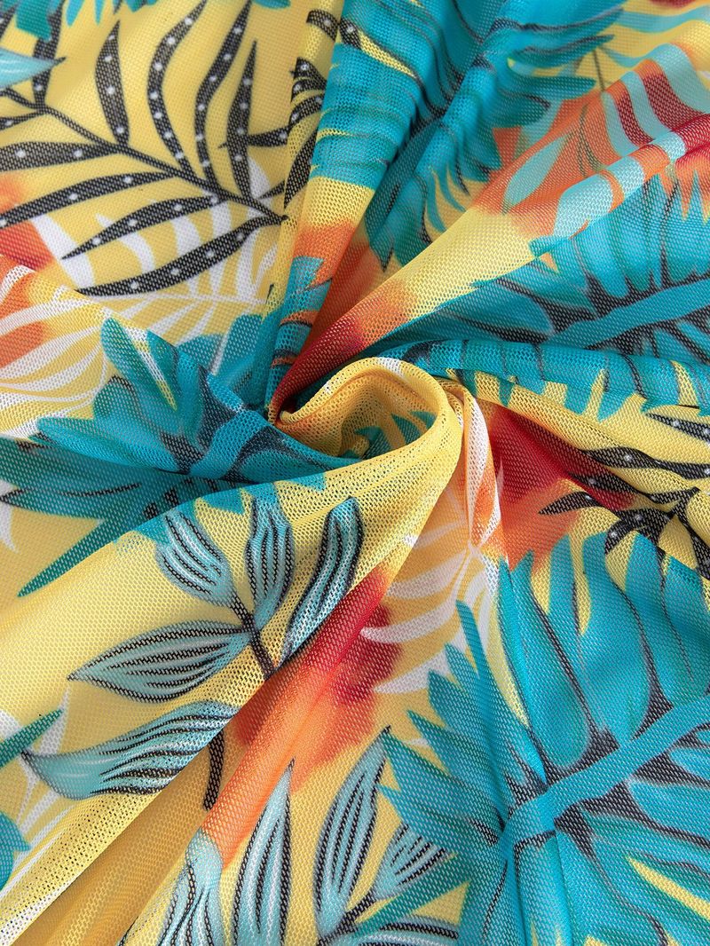 Dameskleding Mode High End Sexy Multi Color Bedrukte Bikini BIKINI Driedelig Damesbadpak_voghion.com