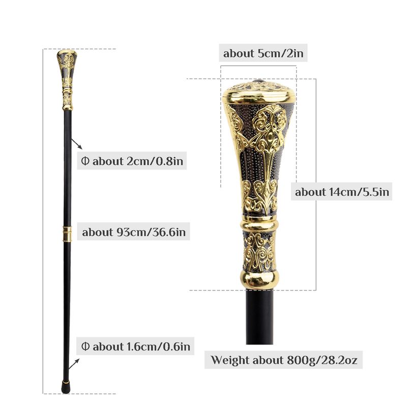 Neu Heiß-Verkauf Metall Luxus Zivilisierten Britischen Gentleman Cane Bühne Leistung Prop Gesang Wettbewerb Handheld_voghion.com
