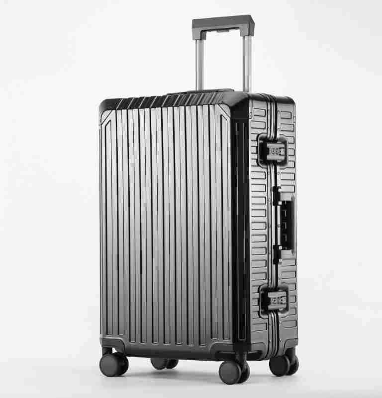 Premium Aluminum-Magnesium Alloy Suitcase With 360° Spinner Wheels, TSA Lock - 20", 24", 26", 29" Sizes For Business Travel_voghion.com