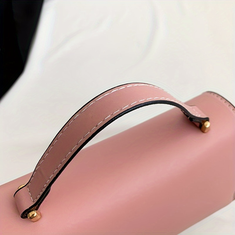 Modische quadratische Tasche im Colorblock-Design, trendige, alltagstaugliche Mini-Umhängetasche für Damen_voghion.com