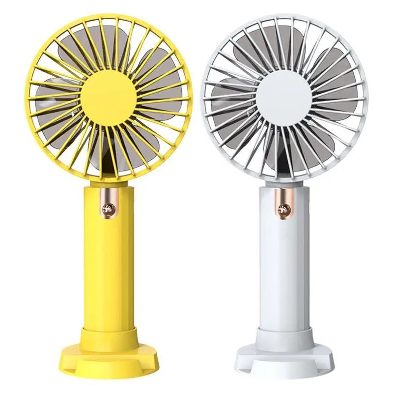 3-Speeds Rechargeable Handheld Desk Cooling Electric Fan Perfect For Travel Camping Portable Fan For Camping_voghion.com