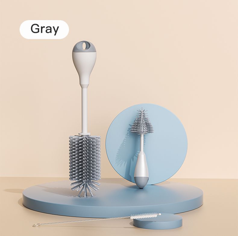 Conjunto de escovas para mamadeiras de silicone 3 em 1 com chupeta e canudo, ideal para canudinho de água com canudinho e garrafa térmica_voghion.com