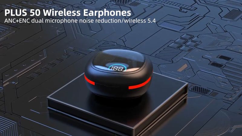 TWS Bluetooth Wireless Earbuds Dual Mic ENC Earphones For Android & IPhone_voghion.com