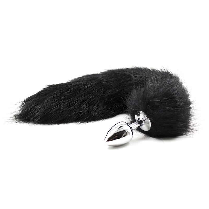 Productos sexuales con cola de pelo artificial, juguetes sexuales para mujeres, plumas de zorro de metal, juguetes para coquetear._voghion.com