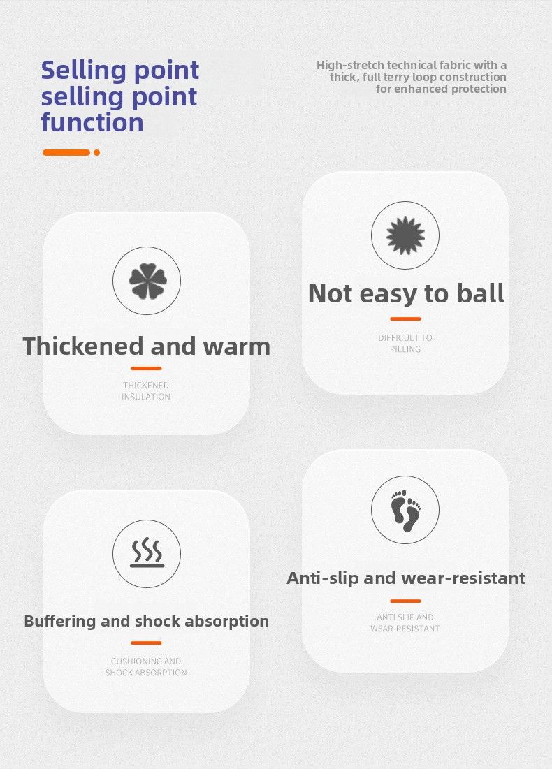 Autumn Winter Thickened Thermal Quick-Dry Merino Wool Long Tube Snow Non-Slip Wear-Resistant Ski Socks_voghion.com