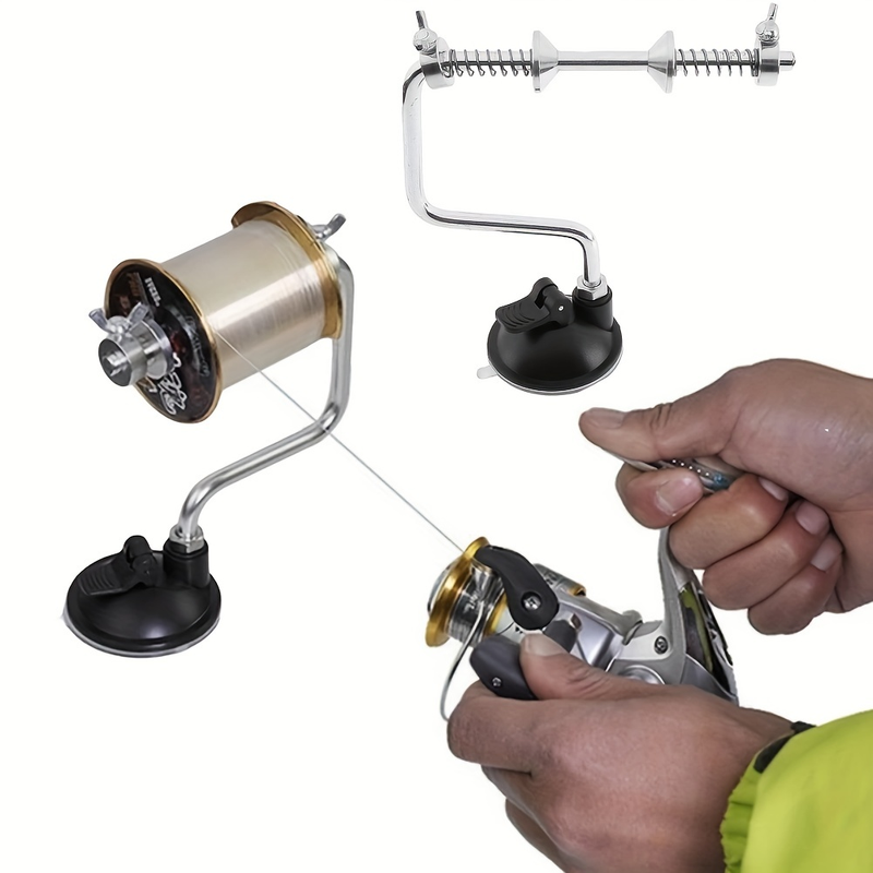 Portable Fishing Line Winder System, Reel Line Spooler Vacuum Spooling Fishing Line Winding Fishing Tackle Tools Accessories_voghion.com