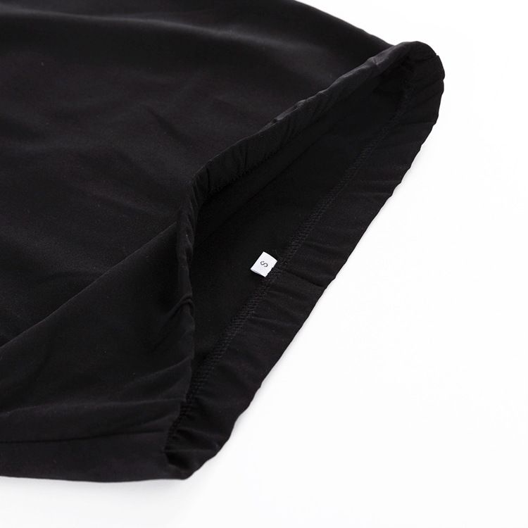 Kvinnors sommar nya mode svart slimmad klänning väska hip kjol._voghion.com