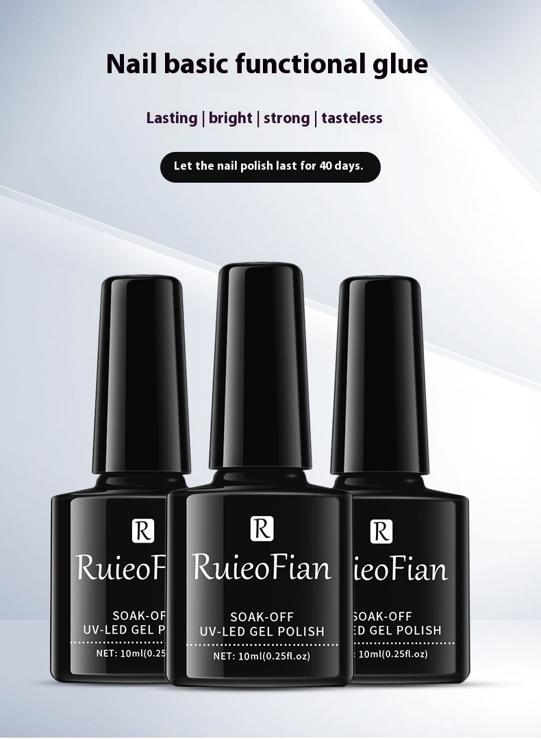 Adhésif pour vernis à ongles 7,3 ml Résine adhésive de couleur Adhésif de photothérapie Adhésif fonctionnel Renfort de couche d'étanchéité Adhésif inférieur_voghion.com