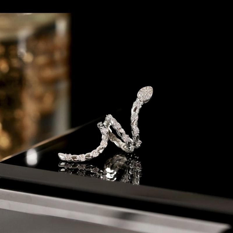 Hochwertige Ohrringe, elegantes und nischenhaftes Design, personalisierter Ohrclip in Schlangenform, verkupfertes 14-karätiges Echtgold_voghion.com
